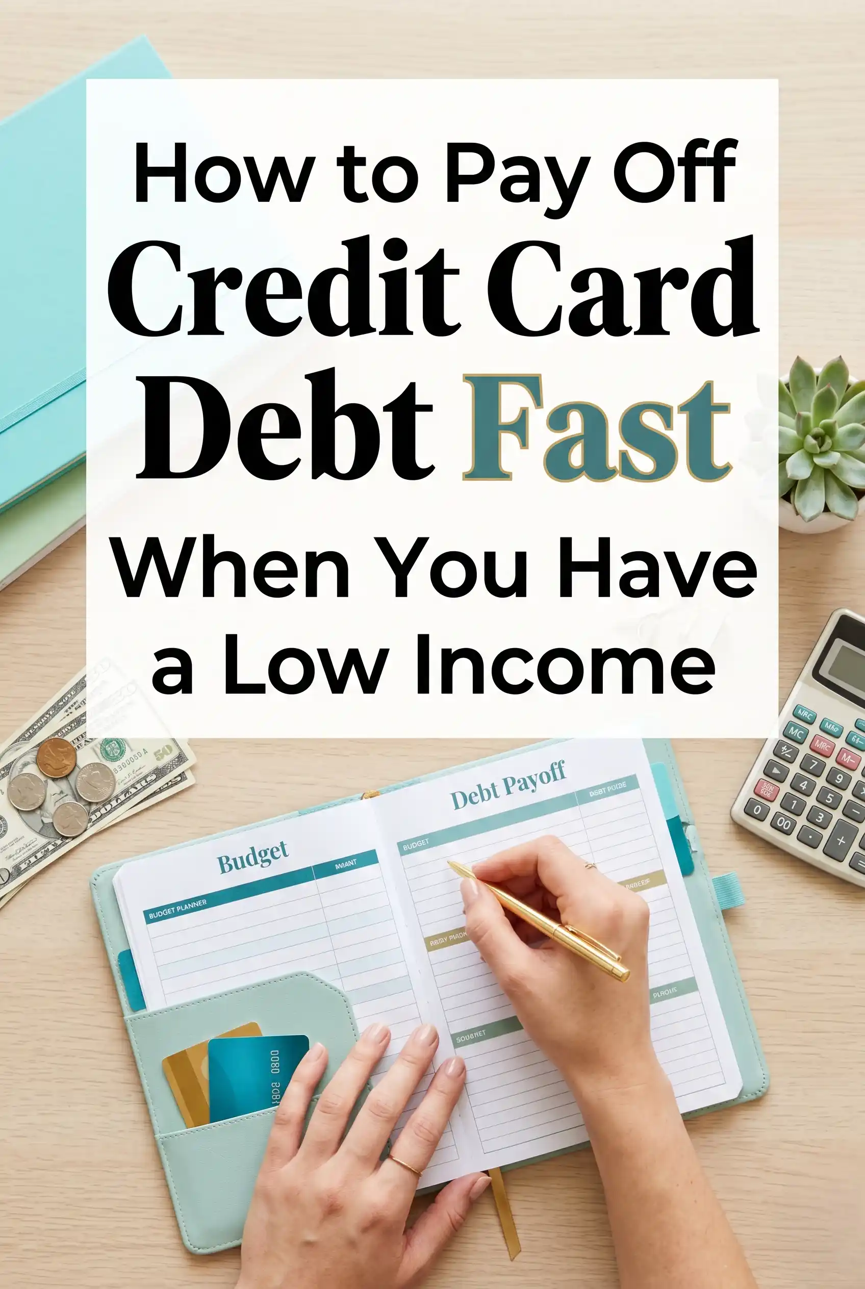 How to Pay Off Credit Card Debt Fast When You Have a Low Income
